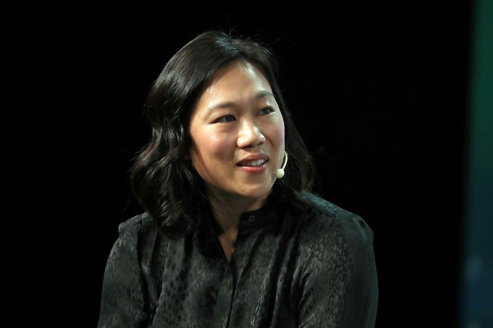 Priscilla Chan at the TechCrunch Distrupt Conference in September 2018